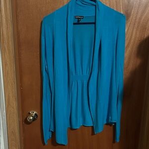 Express Vibrant Blue Open Cardigan size medium